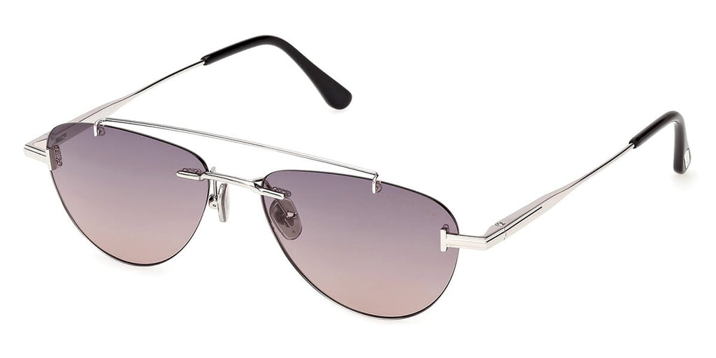 Tom Ford Astor-02 TF1356 #colour_shiny palladium/grey smoke gradient