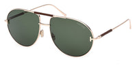 Tom Ford Lou-02 TF1308 #colour_shiny rose gold/green