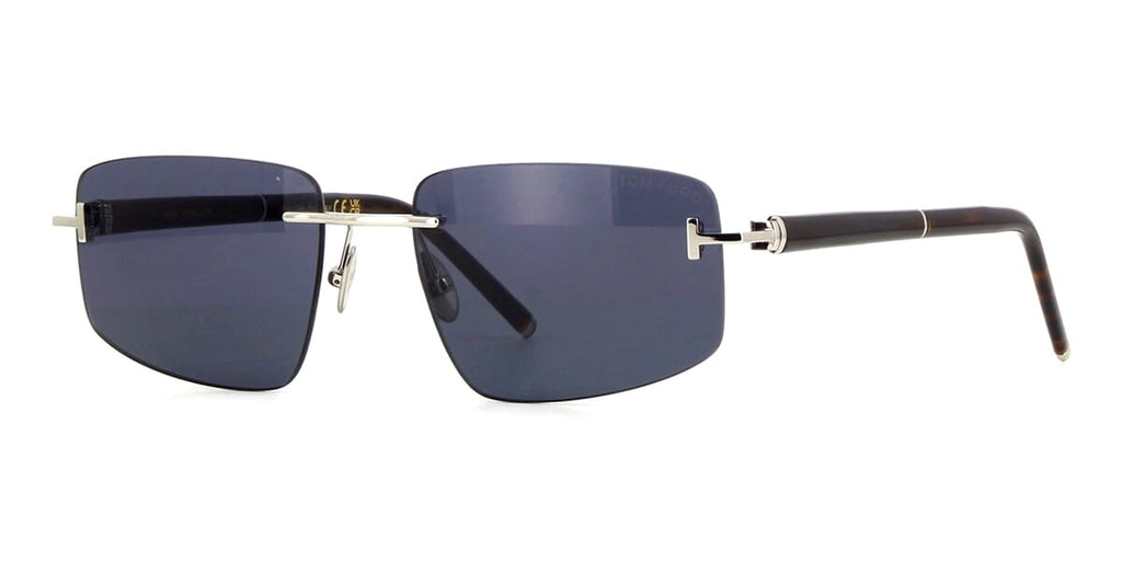 Tom Ford TF1126-P #colour_shiny silver with real horn/grey with light mirror