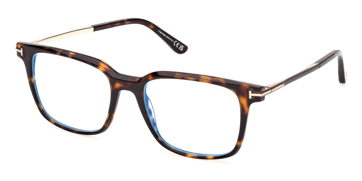 Tom Ford TF6124-B Blue Light Square Glasses | Fashion Eyewear