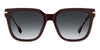 Victoria Beckham VB1003/S #colour_burgundy/grey gradient
