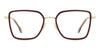 Victoria Beckham VB1006 #colour_burgundy with gold