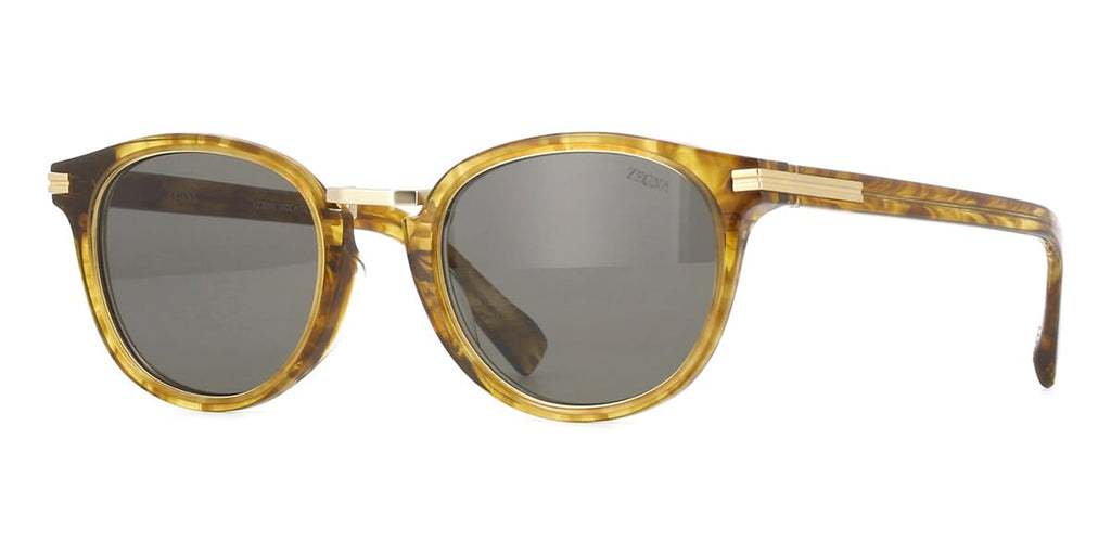 Zegna EZ0284-H/S #colour_shiny yellow havana/grey