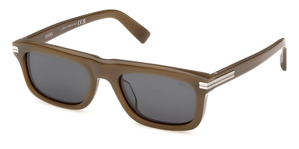 Zegna EZ0301/S#colour_shiny-brown-olive-green-grey