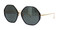 Linda Farrow ALONA LFL901 SUN Black-Grey #colour_black-grey