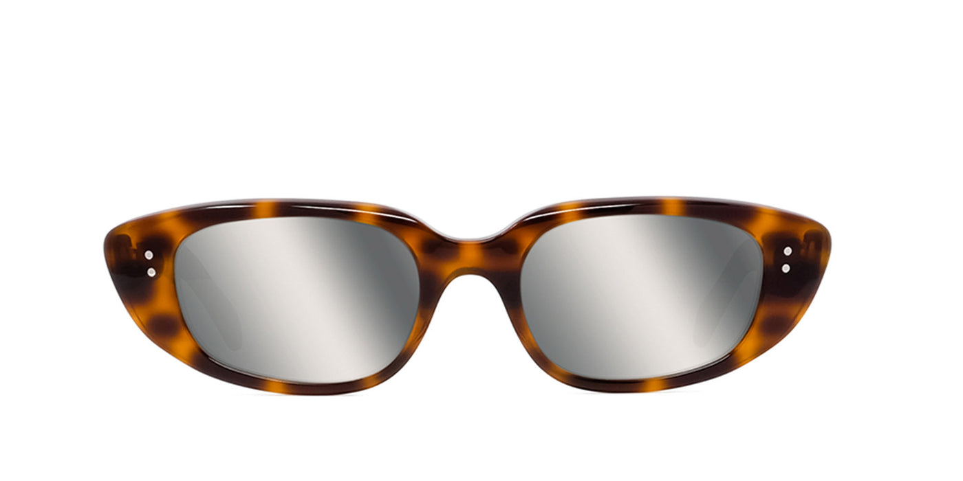 Celine CL40095U Light Tortoise/Grey Mirror #colour_light-tortoise-grey-mirror