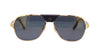 Cartier Santos de Cartier CT0165S Gold/Polarised Grey #colour_gold-polarised-grey