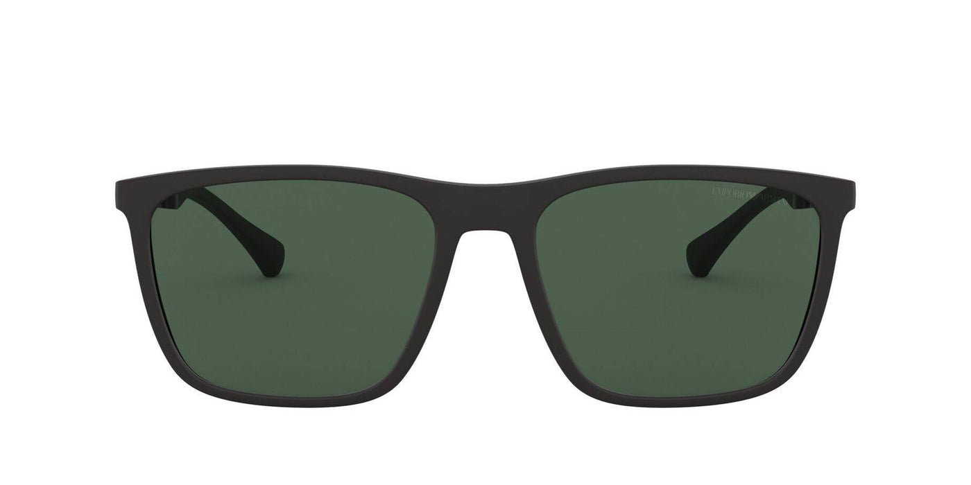 Emporio Armani EA4150 Rubber Black/Green #colour_rubber-black-green