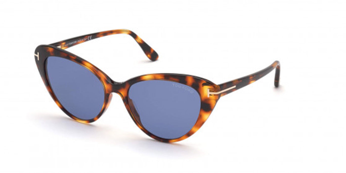 Tom Ford HARLOW TF869 Light Tortoise/Blue #colour_light-tortoise-blue