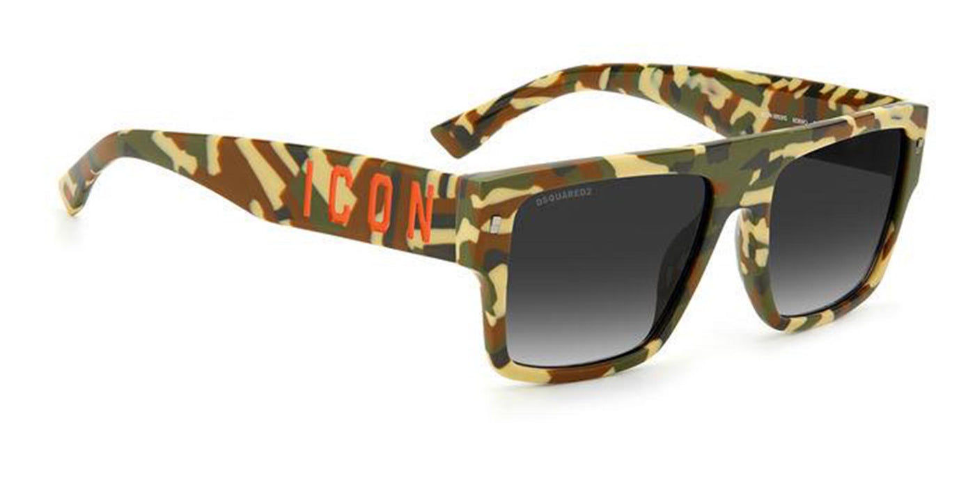 DSQUARED2 Icon 0003/S Camo/Green Gradient #colour_camo-green-gradient