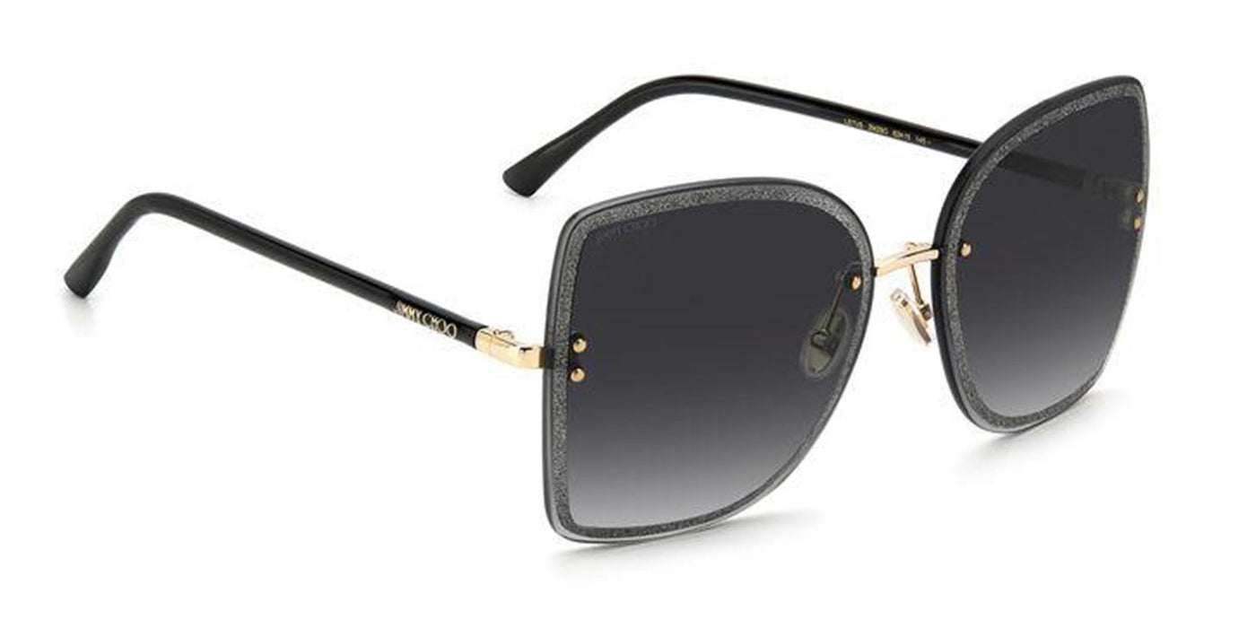 Jimmy Choo Leti/S Black-Gold/Grey Gradient #colour_black-gold-grey-gradient