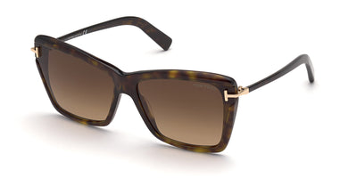 Tom Ford Leah TF849 Dark Tortoise/Brown Gradient #colour_dark-tortoise-brown-gradient