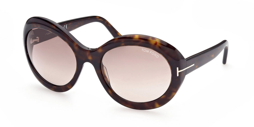 Tom Ford Liya-02 TF918 Dark Tortoise/Brown Gradient #colour_dark-tortoise-brown-gradient