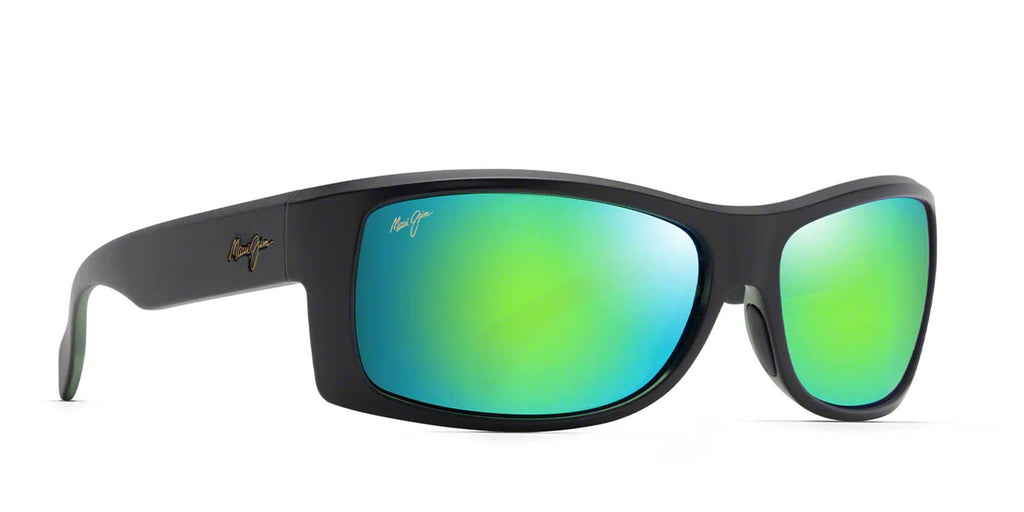 Maui Jim Equator Matte Black with Olive interior/Neutral Grey #colour_matte-black-with-olive-interior-neutral-grey