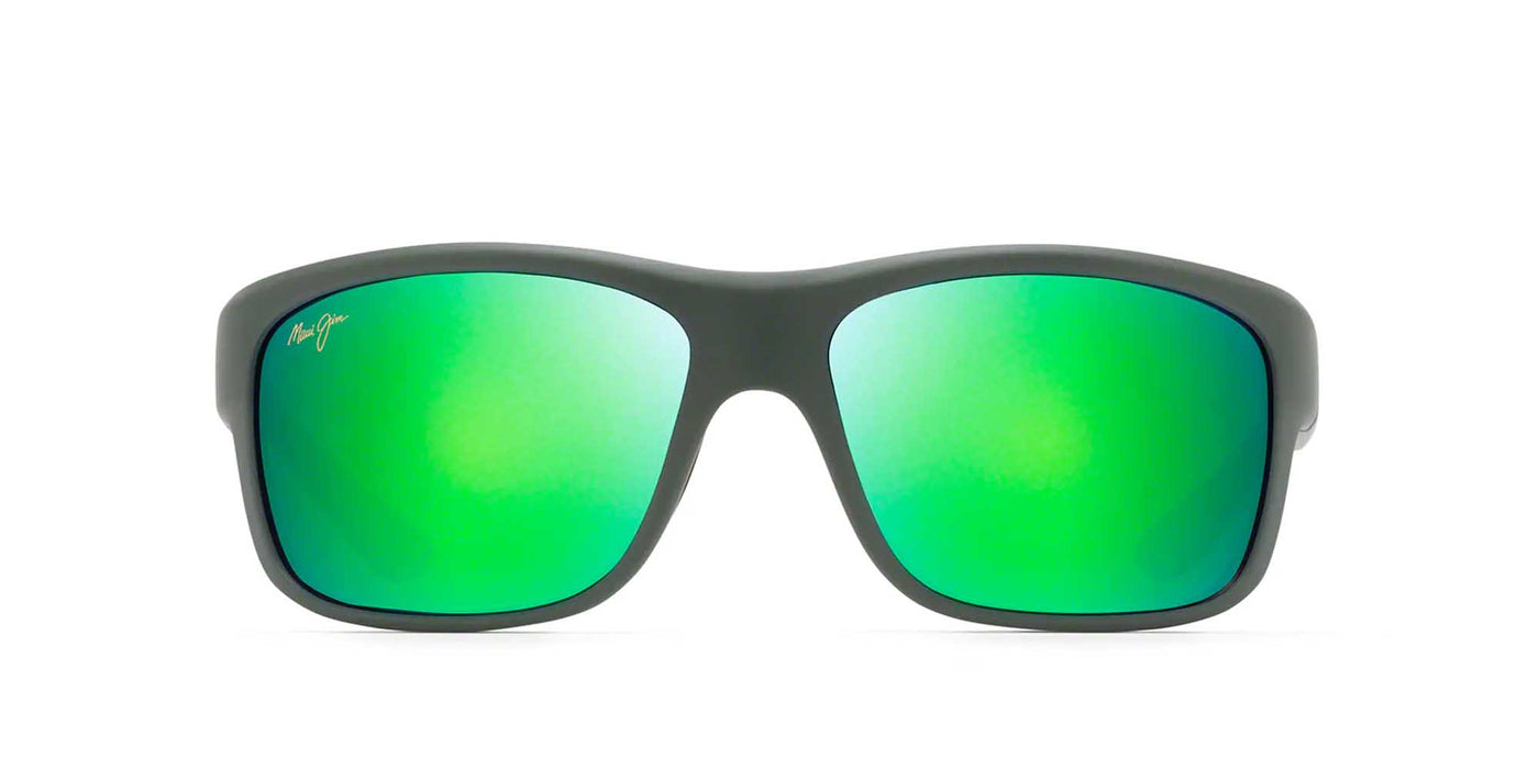 Maui Jim Southern Cross Soft Matte Khaki/Maui Green #colour_soft-matte-khaki-maui-green