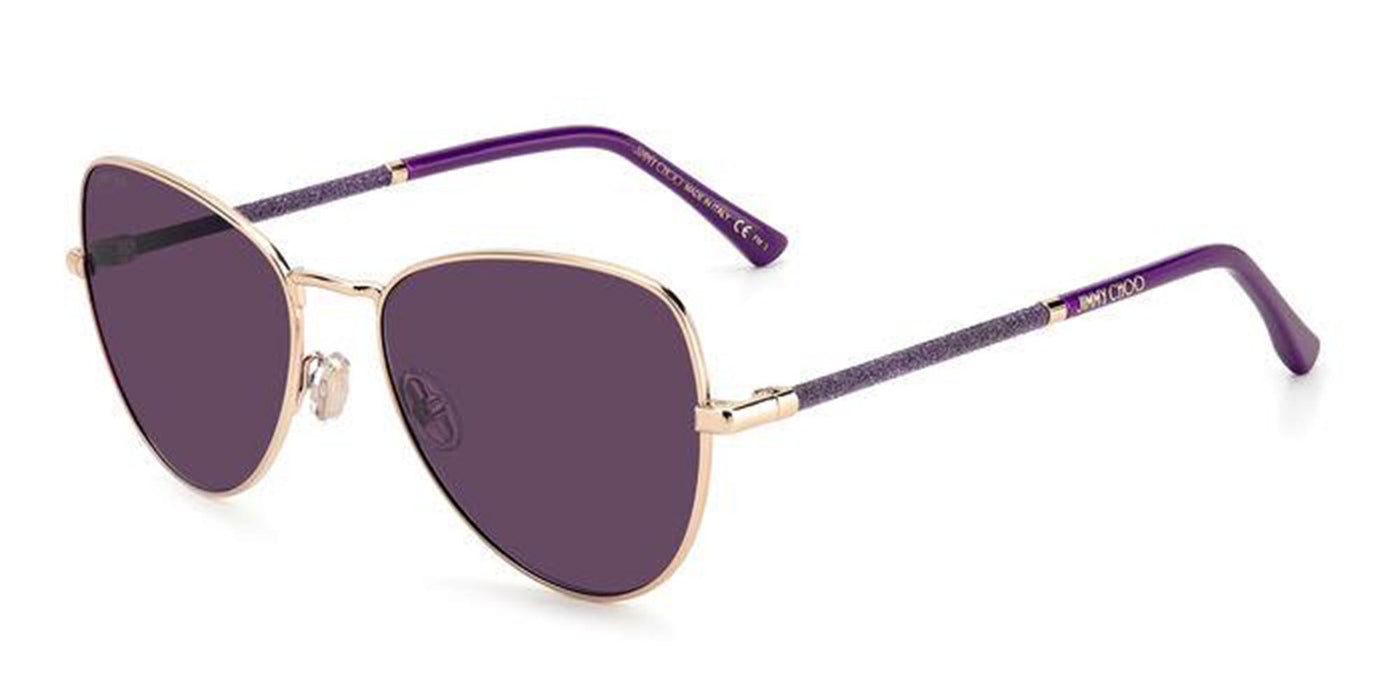 Jimmy Choo Carol/S Gold-Plum/Violet #colour_gold-plum-violet