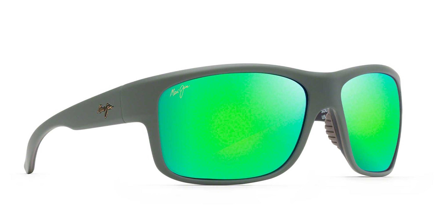 Maui Jim Southern Cross Soft Matte Khaki/Maui Green #colour_soft-matte-khaki-maui-green