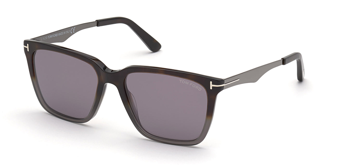 Tom Ford Garrett TF862 Dark Tortoise/Grey Mirror #colour_dark-tortoise-grey-mirror