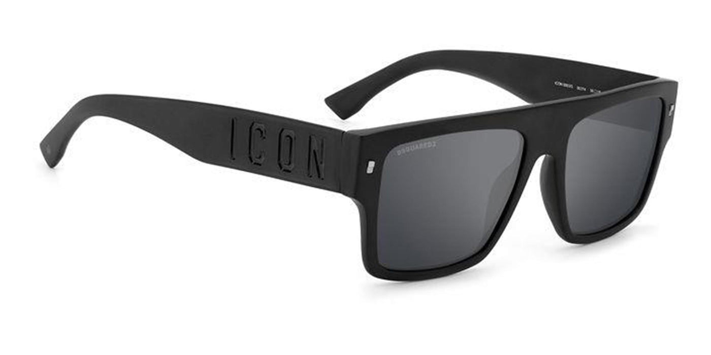 DSQUARED2 Icon 0003/S Matte Black/Grey Mirror #colour_matte-black-grey-mirror