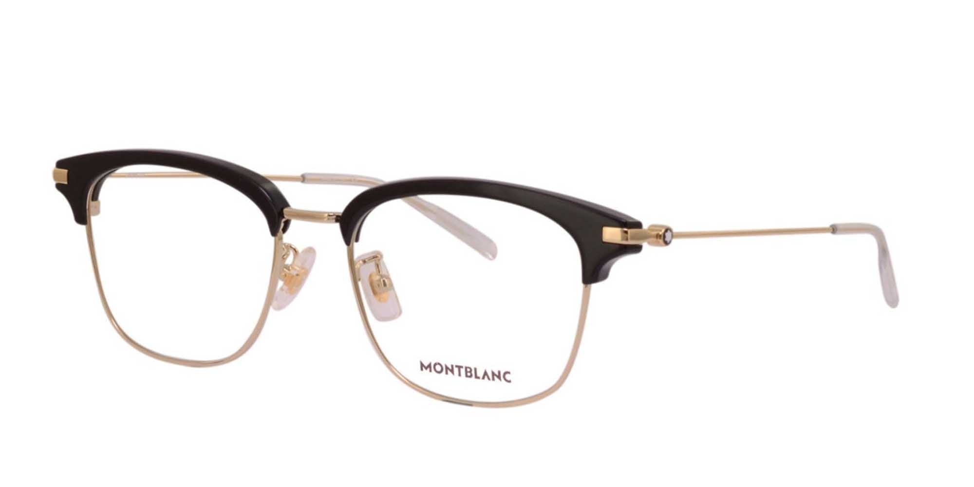 Montblanc Asian Fit MB0141OK Square Glasses | Fashion Eyewear US