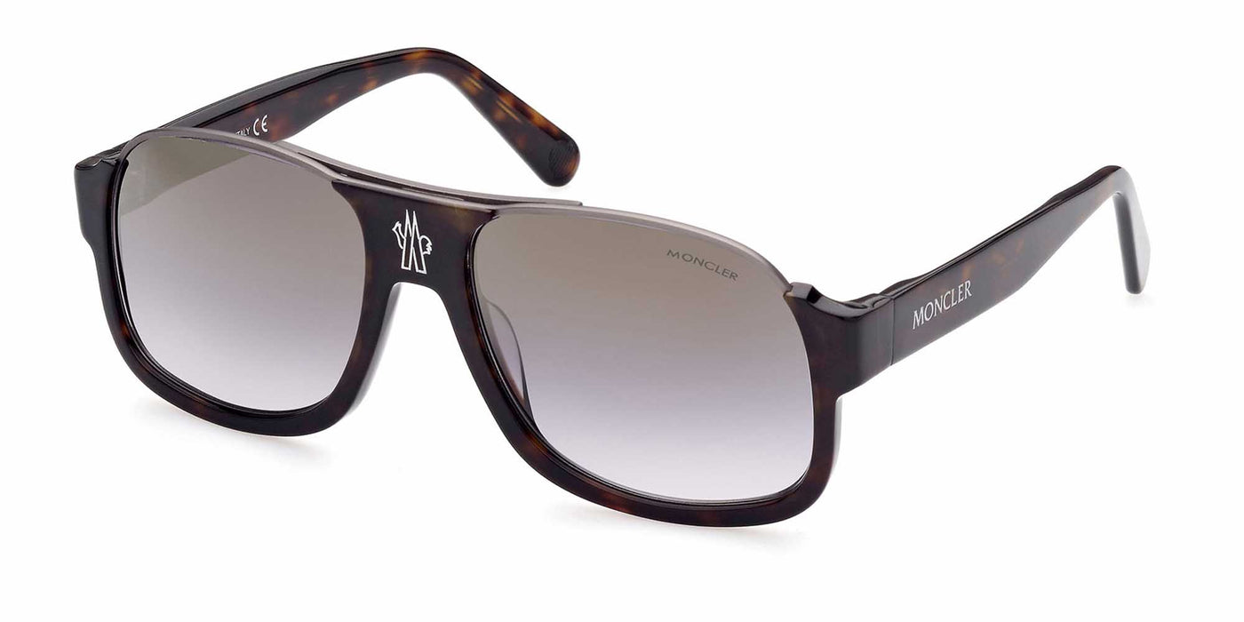 Moncler Pleiades ML 0208 Dark Tortoise/Grey Mirror #colour_dark-tortoise-grey-mirror