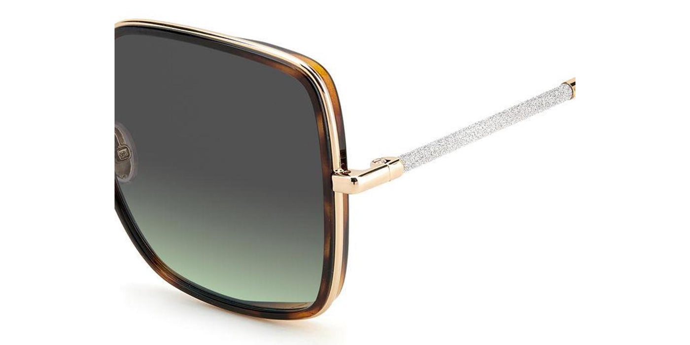 Jimmy Choo Jayla/S Gold Havana/Green Gradient #colour_gold-havana-green-gradient