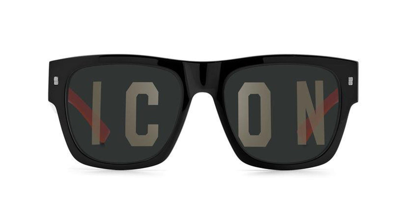 DSQUARED2 Icon 0004/S Black-Orange/Grey #colour_black-orange-grey