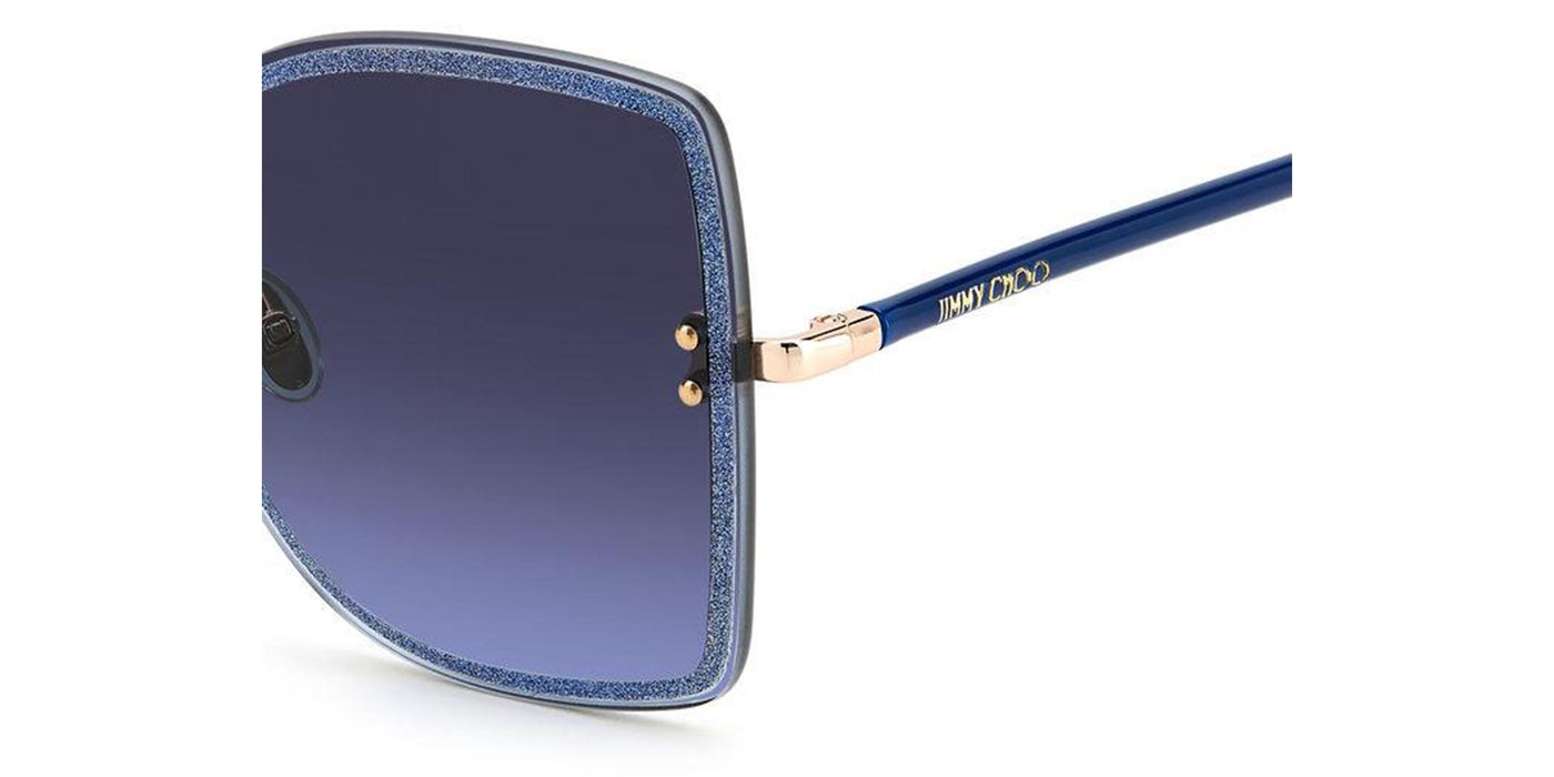 Jimmy Choo Leti/S Gold-Blue/Blue #colour_gold-blue-blue