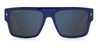 DSQUARED2 Icon 0003/S Blue-White/Blue Mirror #colour_blue-white-blue-mirror