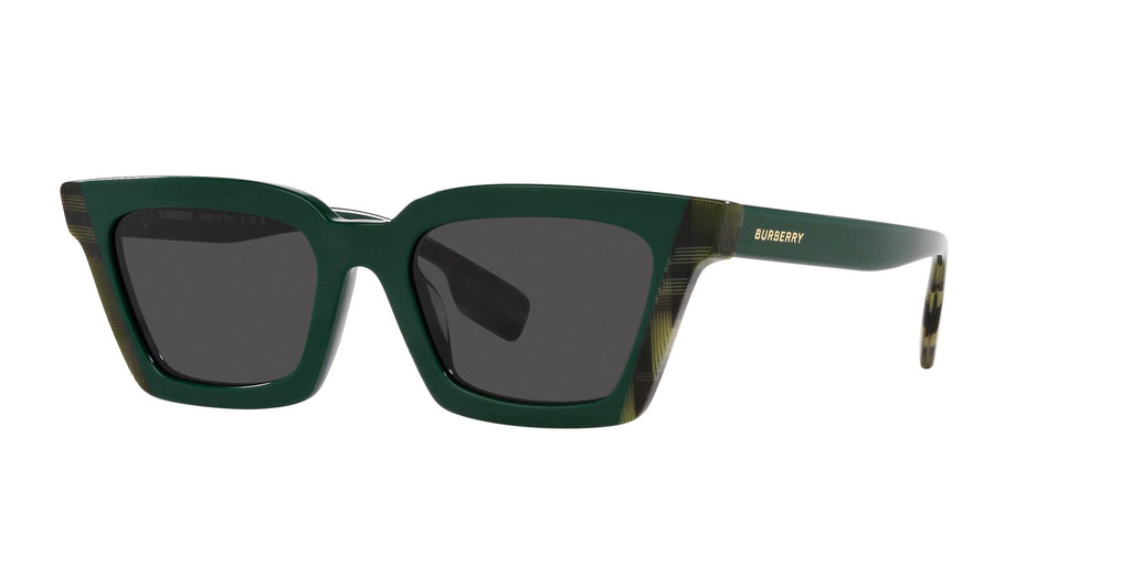Burberry Briar BE4392U Green/Check Green/Dark Grey #colour_green-check-green-dark-grey