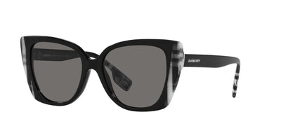 Burberry Meryl BE4393 Black/White Black/Dark Grey Polarised #colour_black-white-black-dark-grey-polarised