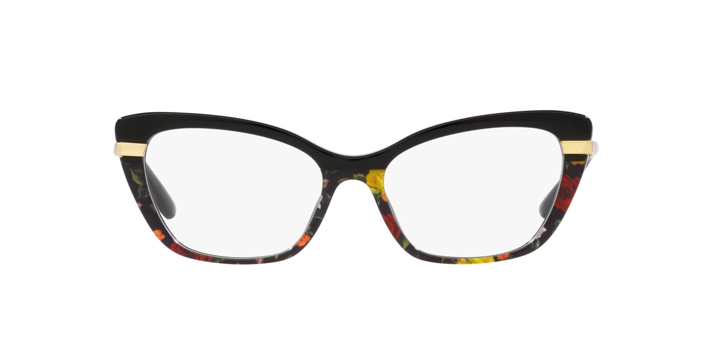 Dolce&Gabbana DG3325 Black On Winter Flowers Print #colour_black-on-winter-flowers-print