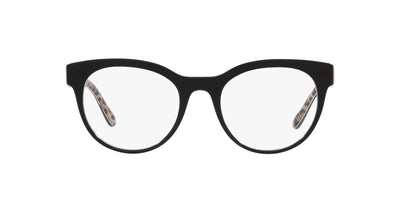 Dolce&Gabbana DG3334 Top Black On Leo Brown #colour_top-black-on-leo-brown