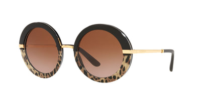 Dolce&Gabbana DG4393 Black/Leo/Brown Gradient #colour_black-leo-brown-gradient