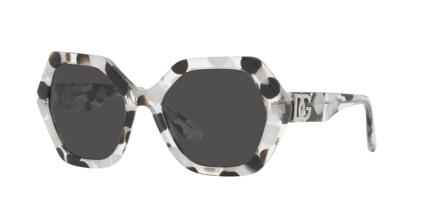 Dolce&Gabbana DG4406 Black/White Bubble/Dark Grey #colour_black-white-bubble-dark-grey