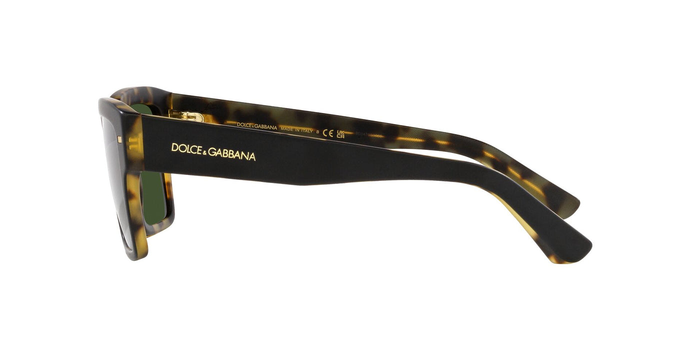 Dolce&Gabbana DG4431 Matte Black On Yellow Havana/Dark Green #colour_matte-black-on-yellow-havana-dark-green