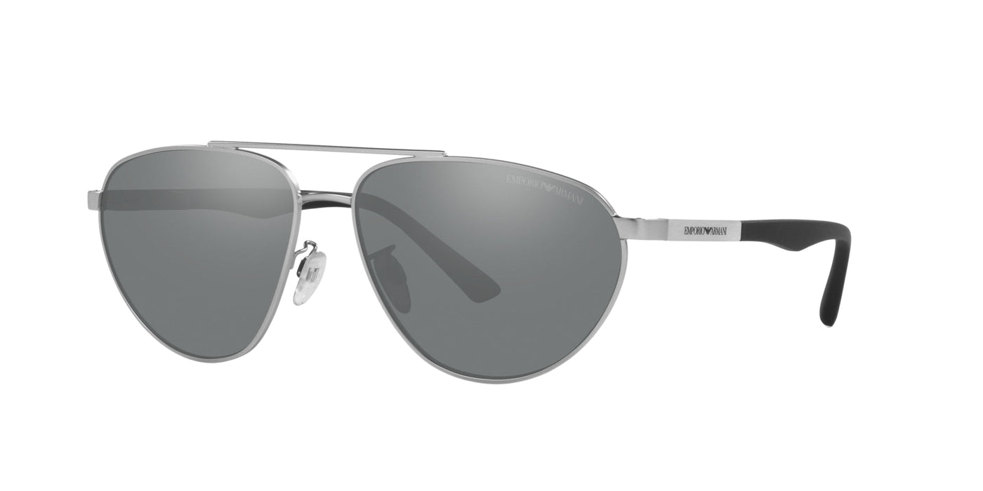 Emporio Armani EA2125 Matte Silver/Grey Mirror Silver #colour_matte-silver-grey-mirror-silver