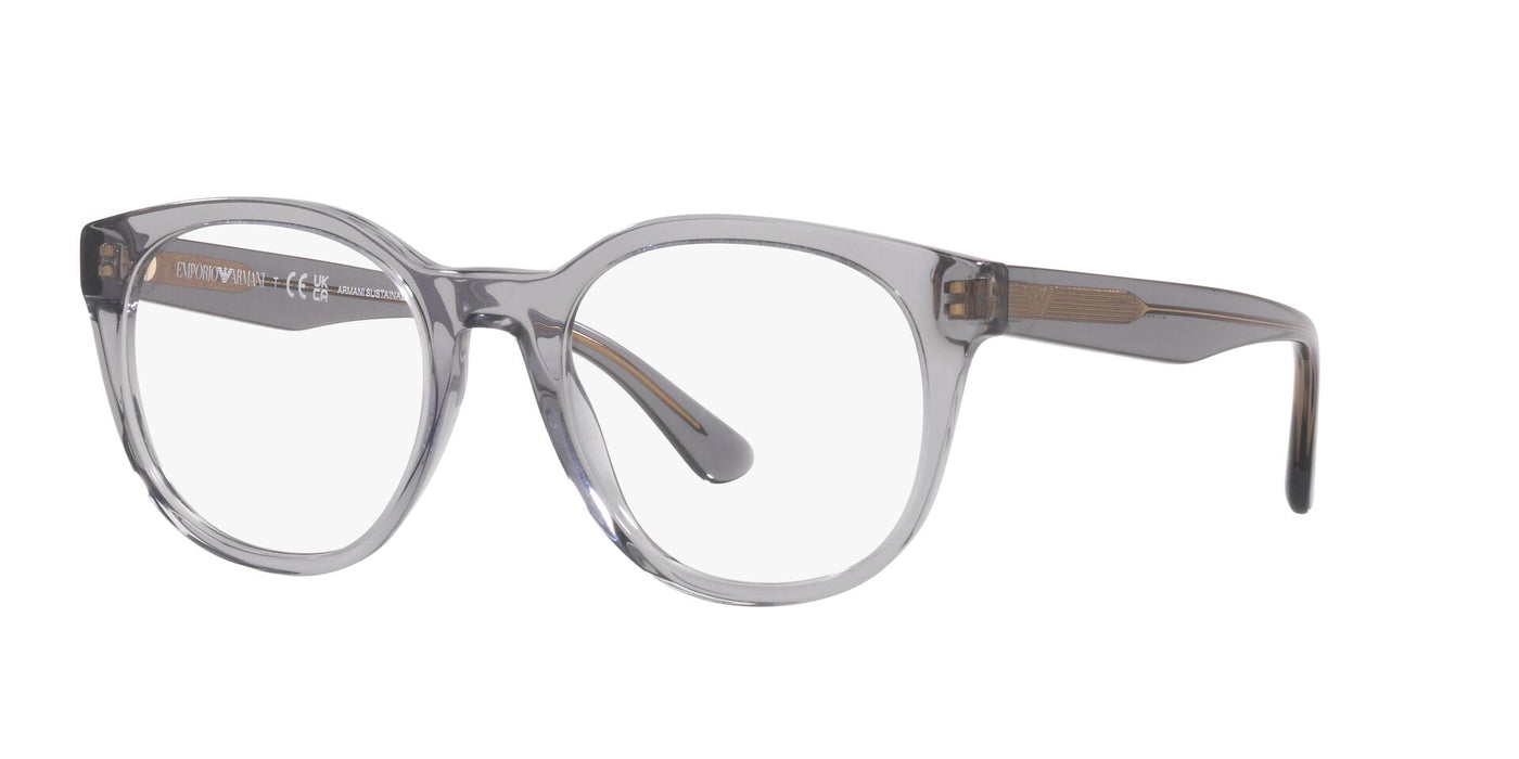 Emporio Armani EA3207 Shiny Transparent Grey #colour_shiny-transparent-grey