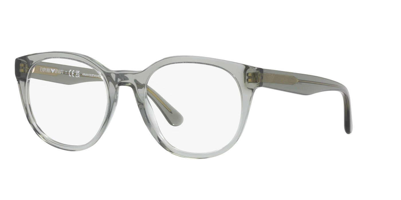 Emporio Armani EA3207 Shiny Transparent Green #colour_shiny-transparent-green