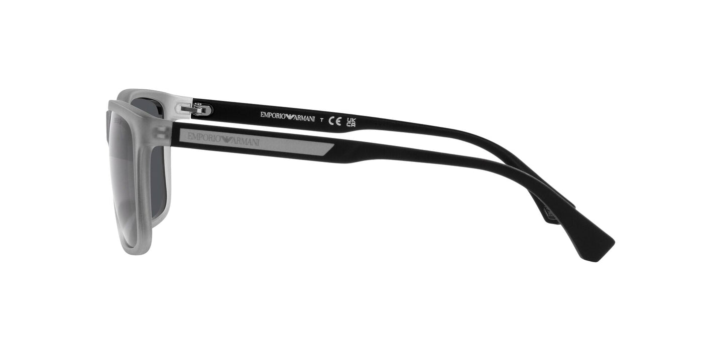 Emporio Armani EA4047 Matte Trasparent Grey/Dark Grey #colour_matte-trasparent-grey-dark-grey