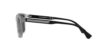 Emporio Armani EA4047 Matte Trasparent Grey/Dark Grey #colour_matte-trasparent-grey-dark-grey