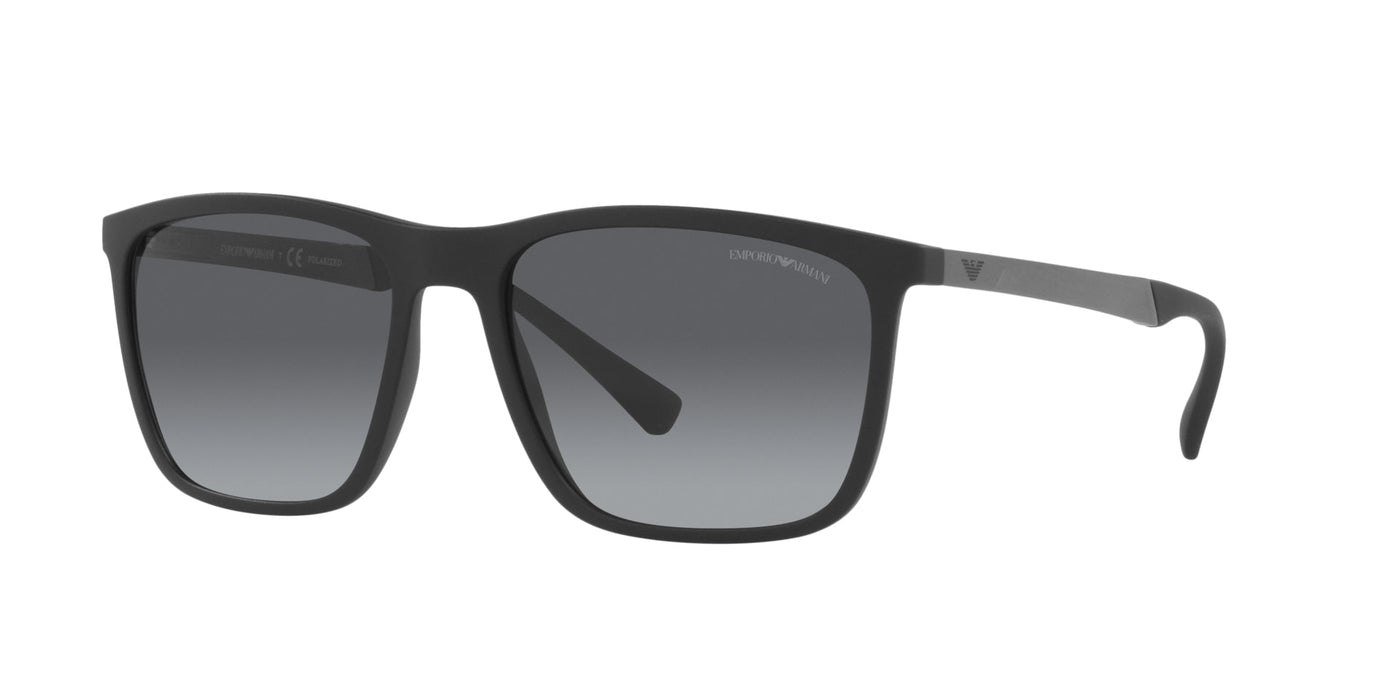 Emporio Armani EA4150 Matte Black/Polarised Gradient Grey #colour_matte-black-polarised-gradient-grey