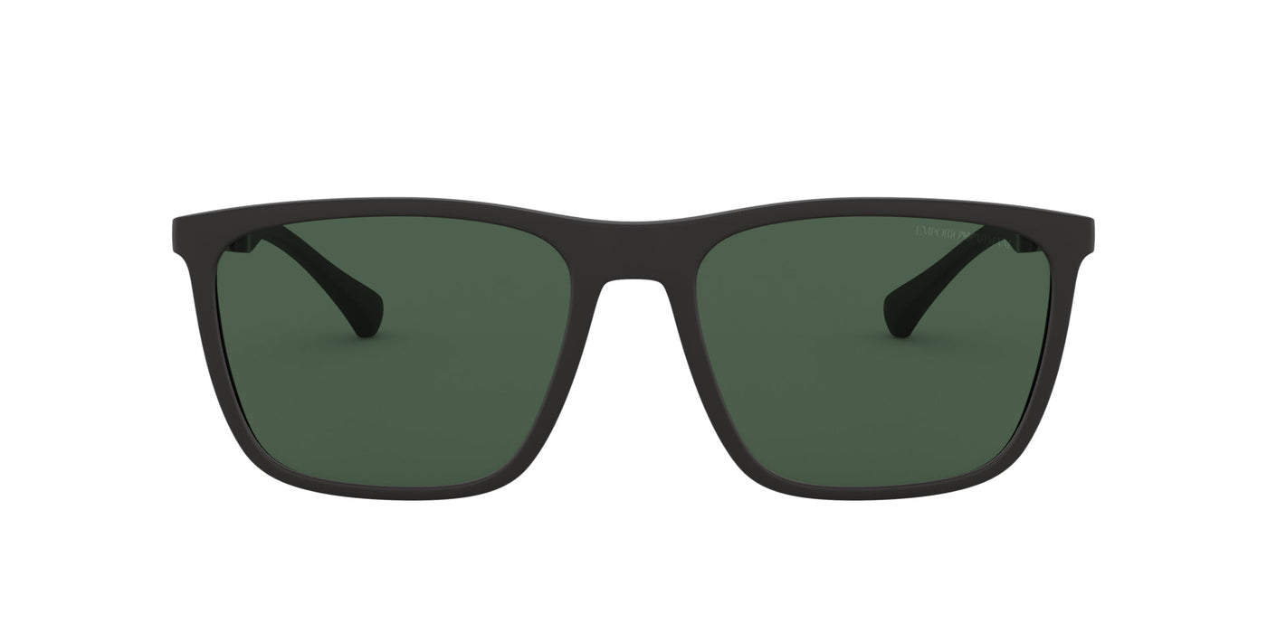 Emporio Armani EA4150 Rubber Black/Green #colour_rubber-black-green
