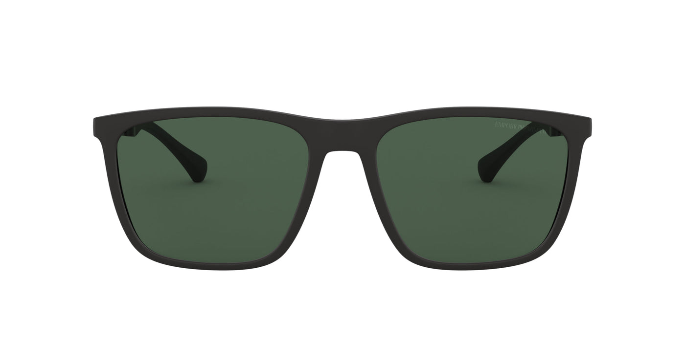 Emporio Armani EA4150 Rubber Black/Green #colour_rubber-black-green