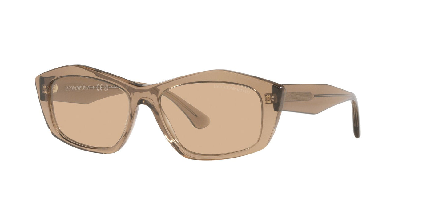 Emporio Armani EA4187 Shiny Transparent Brown/Light Brown #colour_shiny-transparent-brown-light-brown