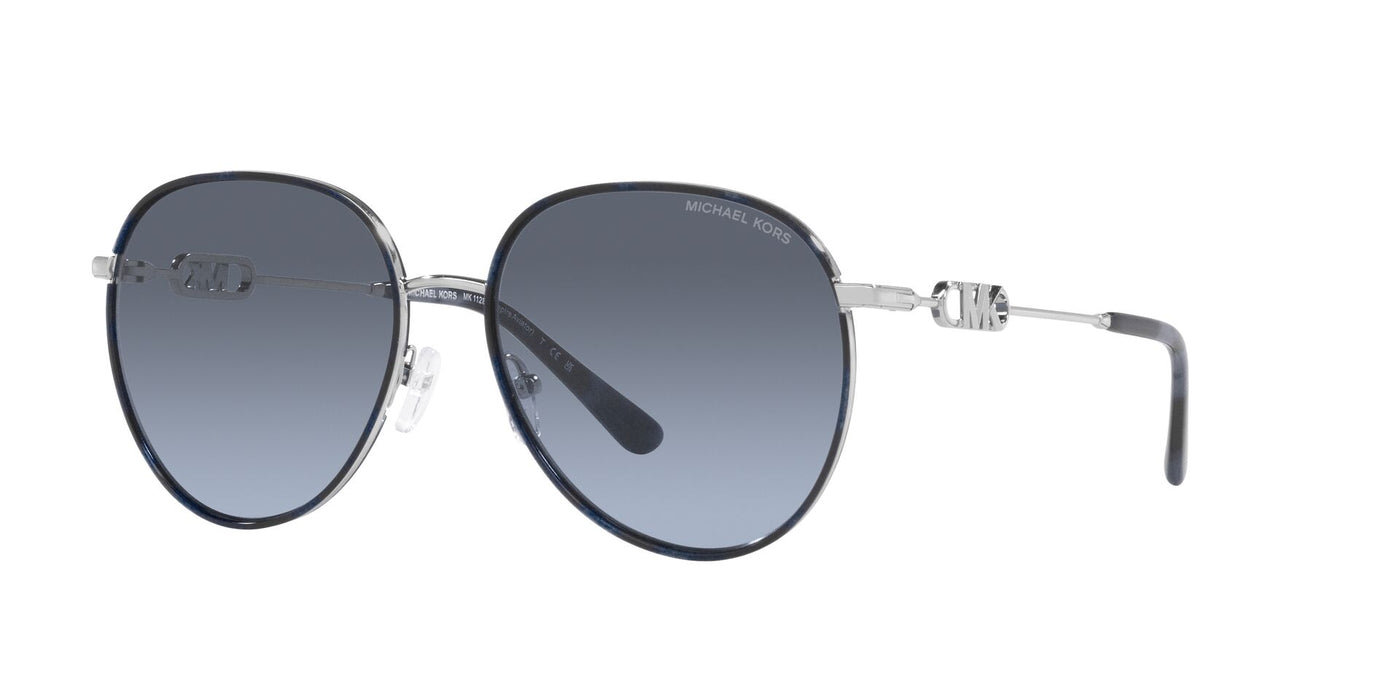 Michael Kors Empire MK1128J Silver/Blue Tortoise/Navy Gradient #colour_silver-blue-tortoise-navy-gradient