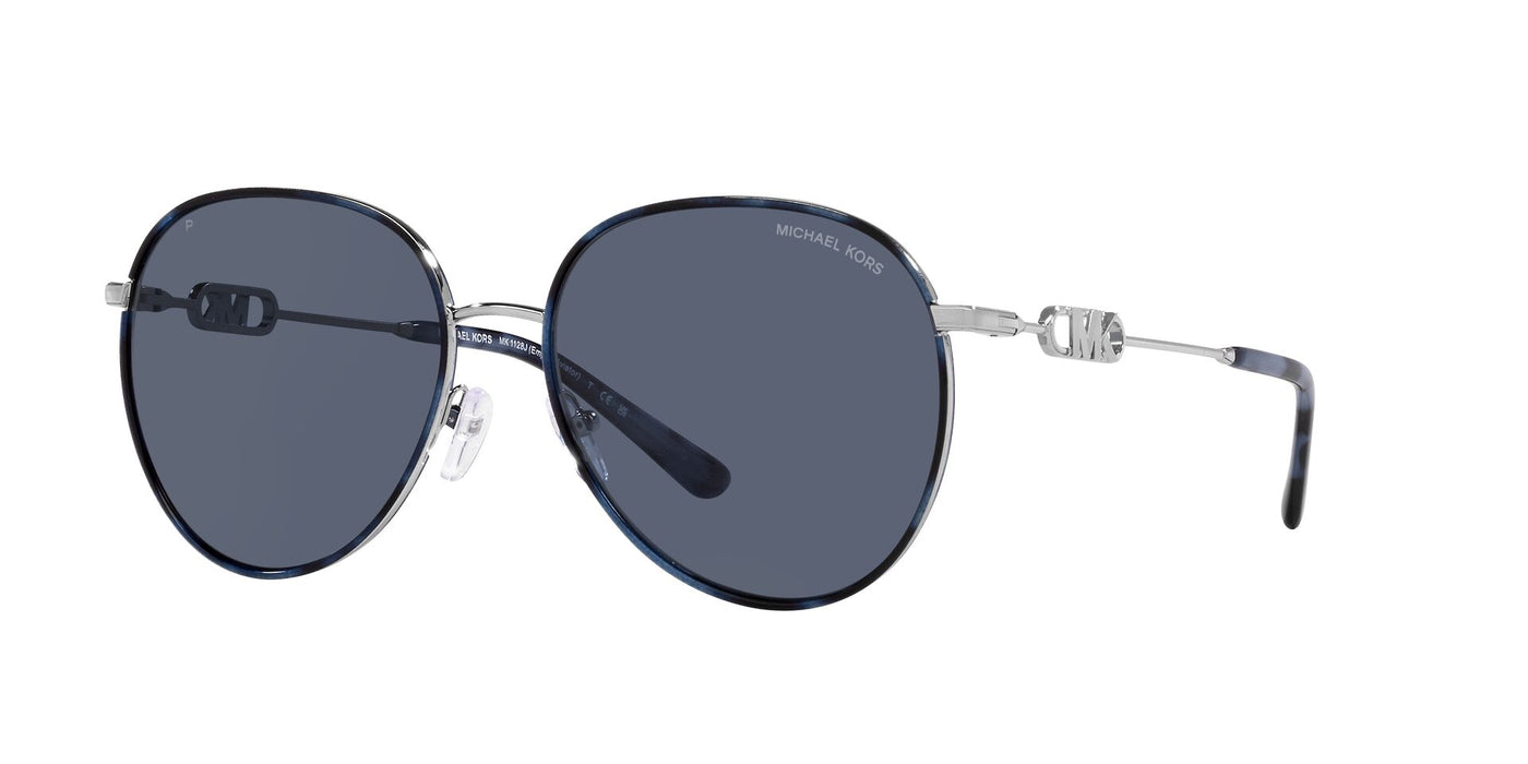 Michael Kors Empire MK1128J Silver/ Blue Tortoise/Blue Polarised #colour_silver--blue-tortoise-blue-polarised