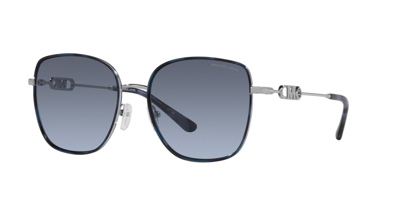 Michael Kors Empire Square 2 MK1129J Silver/Blue Tortoise/Navy Gradient #colour_silver-blue-tortoise-navy-gradient