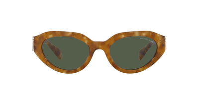 Michael Kors Empire Oval MK2192 Amber Tortoise/Olive Green #colour_amber-tortoise-olive-green