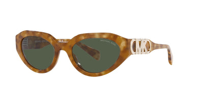 Michael Kors Empire Oval MK2192 Amber Tortoise/Olive Green #colour_amber-tortoise-olive-green